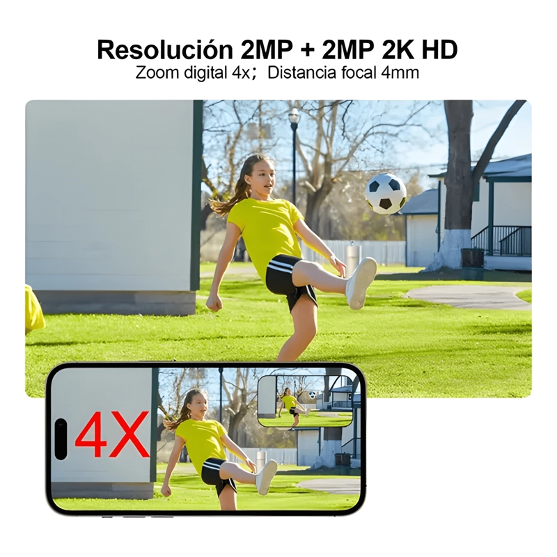 ARCCTV DOBLE LENTE CAMARA SEGURIDAD 4MP EXTERIOR 360° - 3