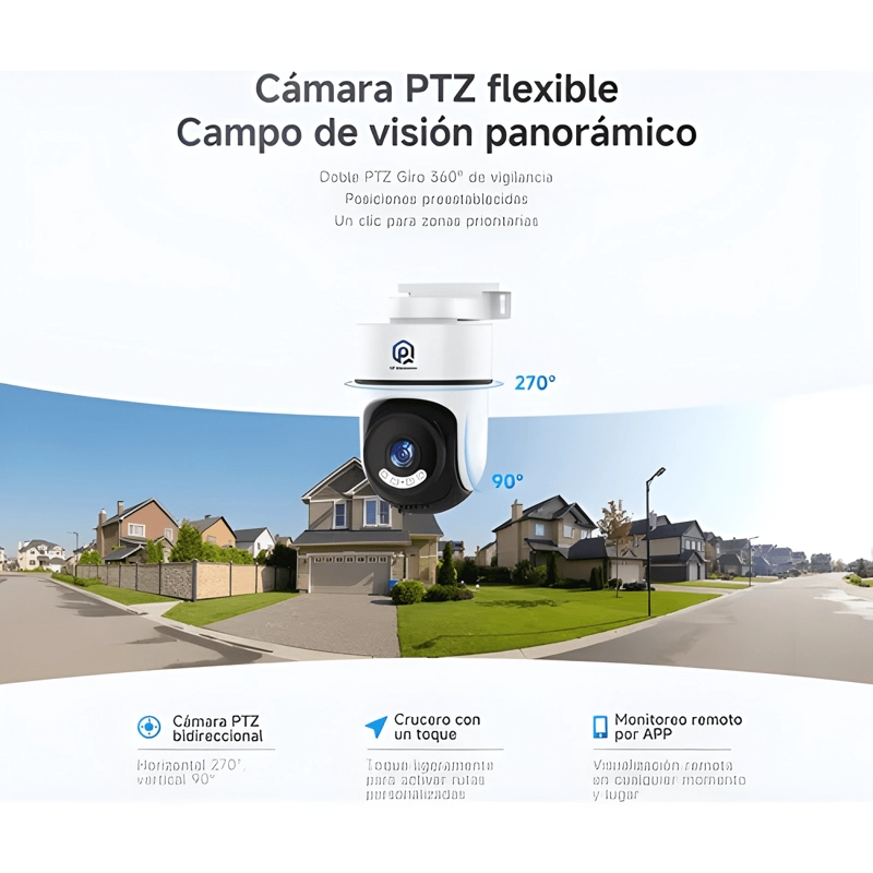 QP K1 CAMARA DE SEGURIDAD WI-FI SMART PARA EXTERIOR VISION - 2