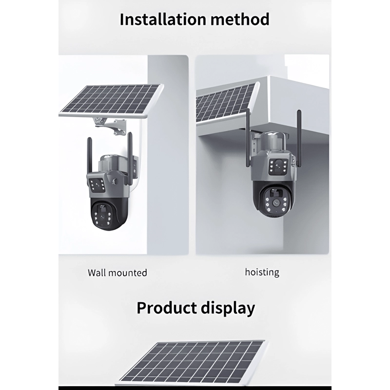 CAMARA IP SOLAR QP T22 WIFI HD 1080P EXTERIOR SEGURIDAD - 2