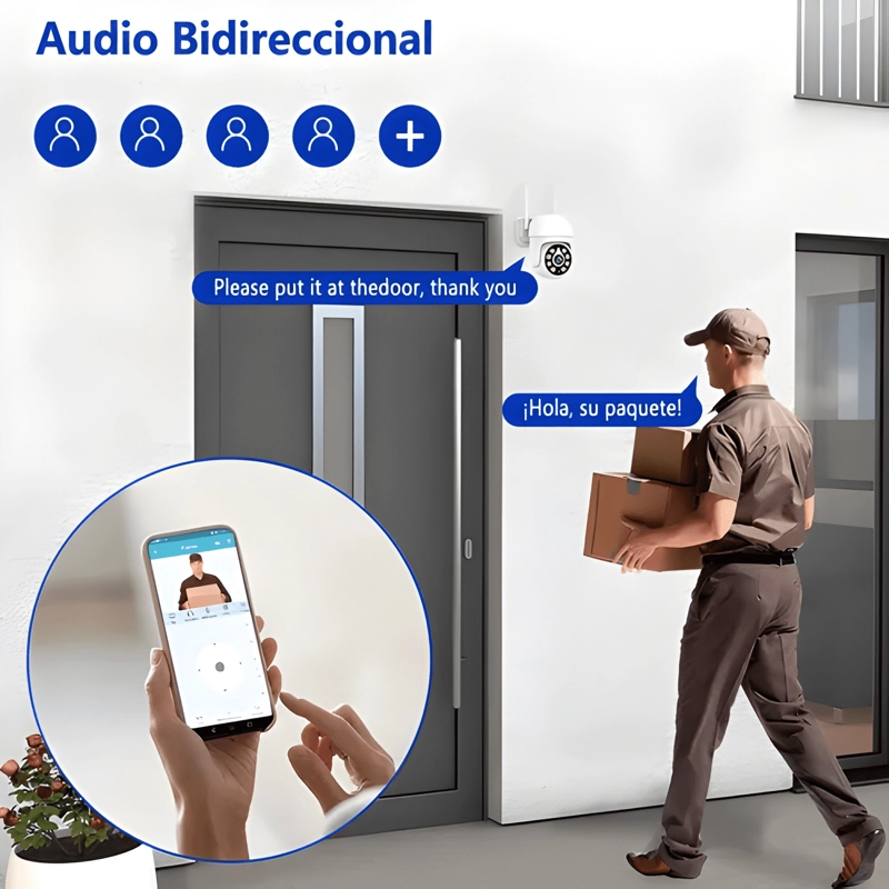 ATSG CAMARA SEGURIDAD WIFI 5MP VISION NOCTURNA, AUDIO - 3