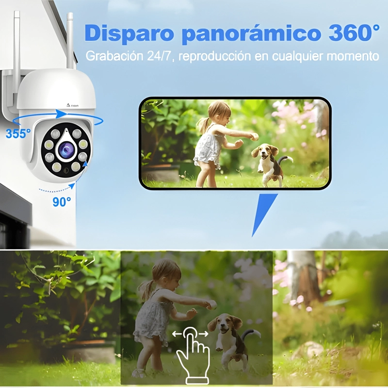 ATSG CAMARA SEGURIDAD WIFI 5MP VISION NOCTURNA, AUDIO - 4