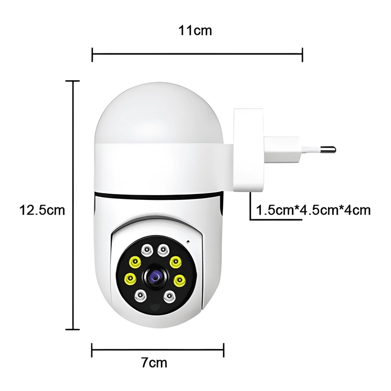 CAMARA WIFI IP MOVIMIENTO ALARMA EXTERIOR ANTI AGUA BLANCO - 3