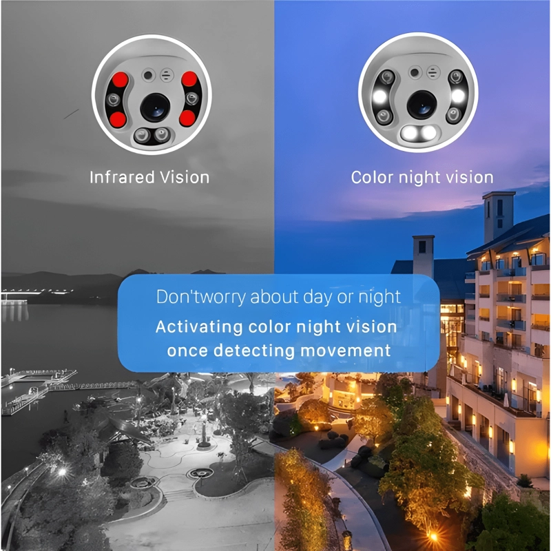 CAMARA IP WIFI SMART CAMERA EXTERIOR IP66 ALARMA HD 1080P - 1