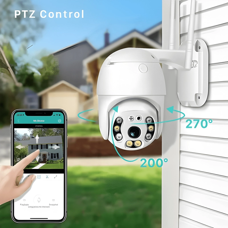 CAMARA IP WIFI SMART CAMERA EXTERIOR IP66 ALARMA HD 1080P - 2