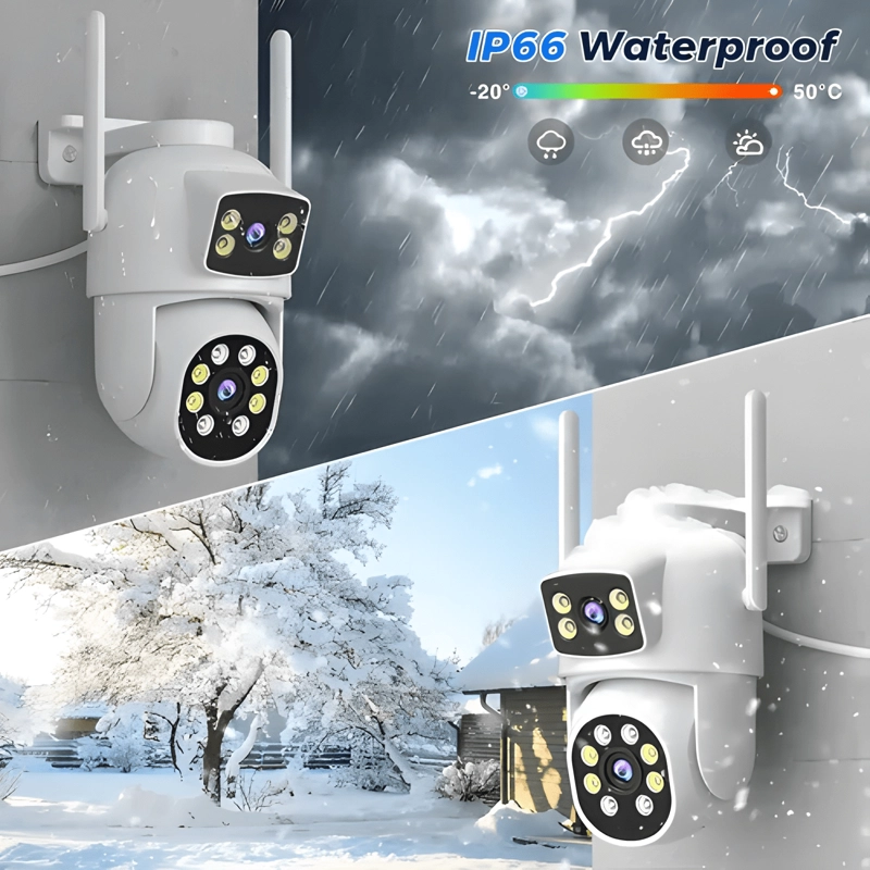 CAMARA DE VIGILANCIA ANBERX WIRELESS 8MP FULL HD CON BLANCO - 2