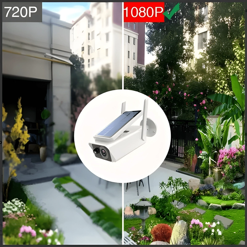 CAMARA IP SOLAR IP SEGURIDAD WIFI EXTERIOR HD 1080P BLANCO - 3