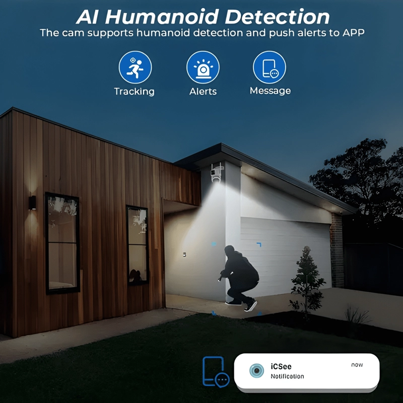 CAMARA WIFI SEGURIDAD IP EXTERIOR DOBLE LENTE WIFI PLUS - 2