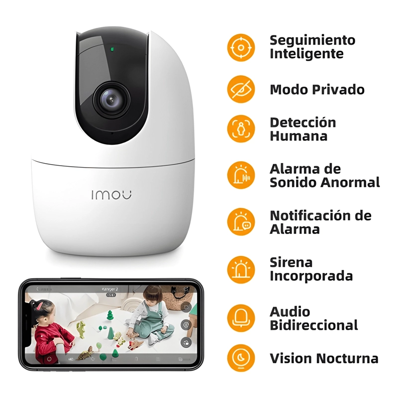 IMOU SEGURIDAD CAMARA RANGER 2-3MP-1 WIFI 360° IP INTERIOR - 1