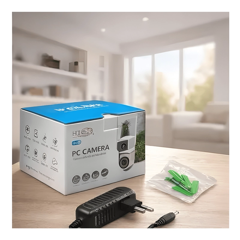 CAMARA WIFI IP DE SEGURIDAD EXTERIOR DOBLE LENTE - 1