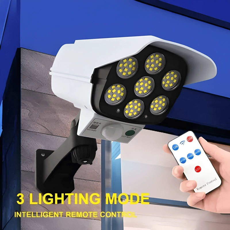 CAMARA SEGURIDAD VIGILANCIA SOLAR FALSA SENSOR MOVIMIENTO - 3