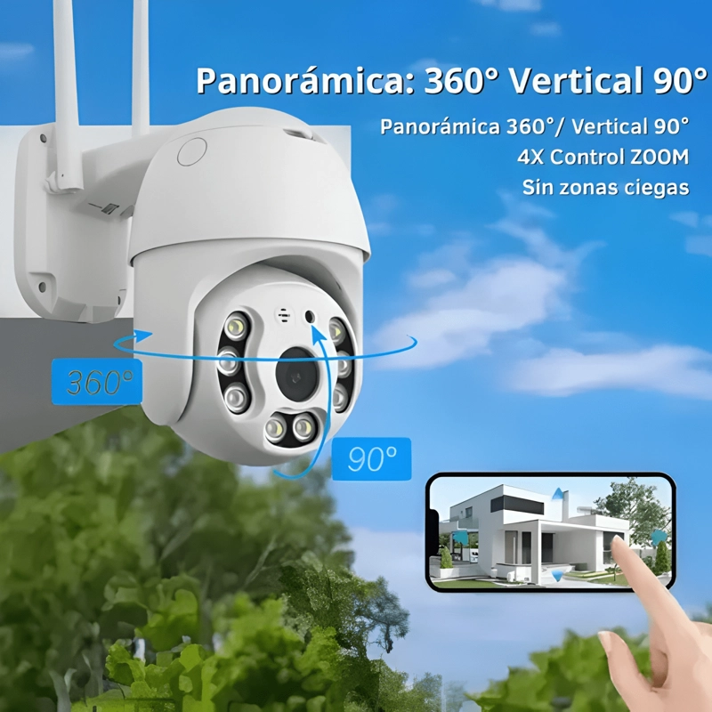 CAMARA DE SEGURIDAD WIFI EXTERIOR 1080P 360° VISION PACK X2 - 2