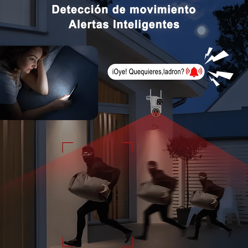 ATSG® DOBLE LENTE CAMARA SEGURIDAD EXTERIOR 8MP PLUS - 3