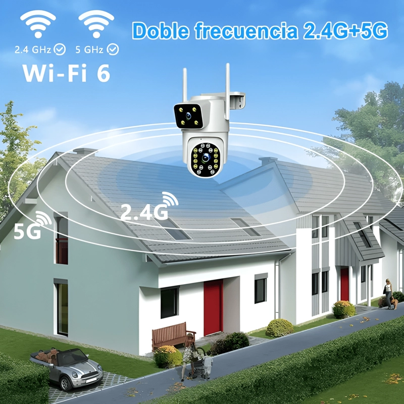 ATSG® DOBLE LENTE CAMARA SEGURIDAD EXTERIOR 8MP PLUS - 4