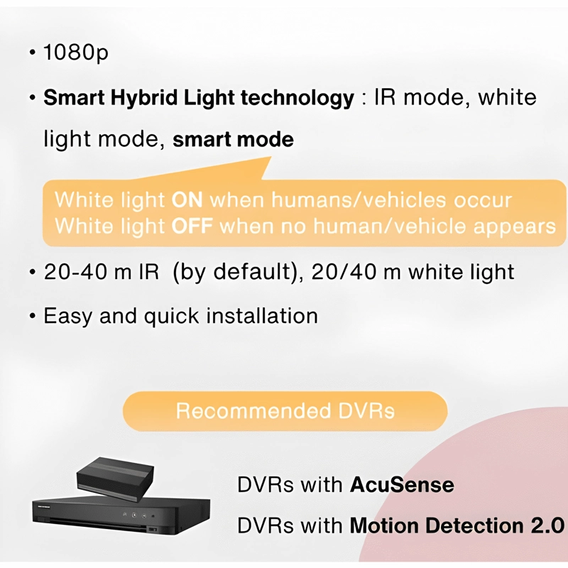CAMARA SEGURIDAD DOMO HIKVISION 1080P 2MP A COLOR - 3