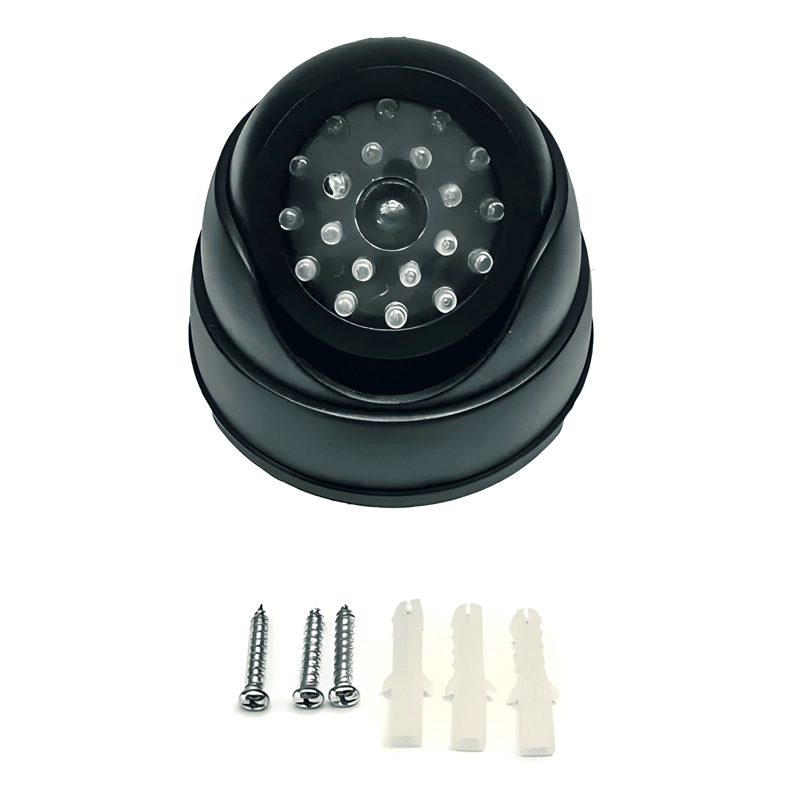 X4 CAMARA VIGILANCIA FALSA DUMMY CON LUZ LED INTERMITENTE - 4