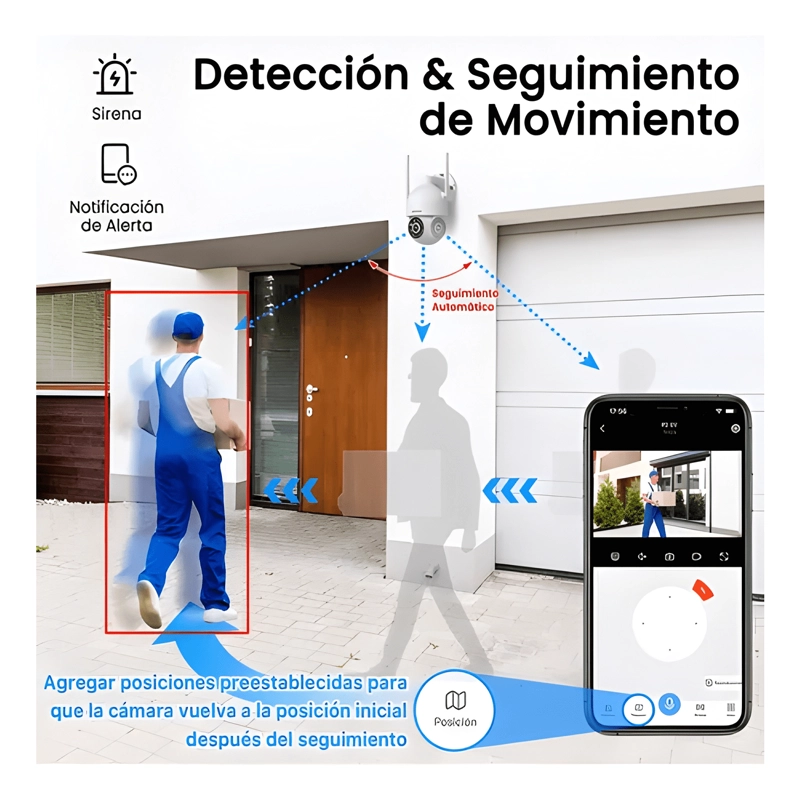 ANRAN 2PCS 5G CAMARA DE SEGURIDAD EXTERIOR WIFI IP HD LITE - 3