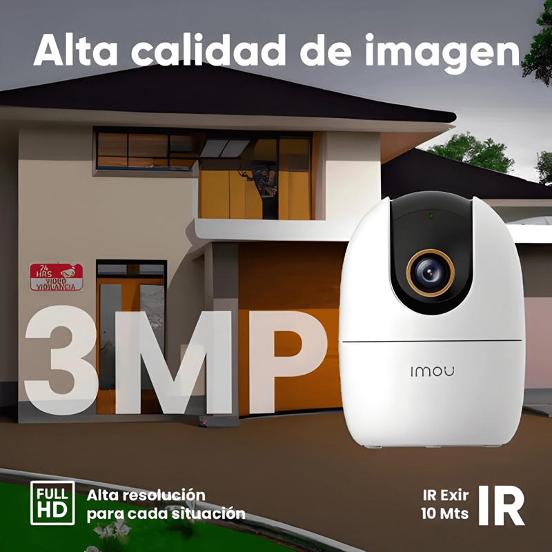 IMOU CAMARA DE SEGURIDAD IP DOMO MOTORIZADO WIFI 3MP CON IA - 1