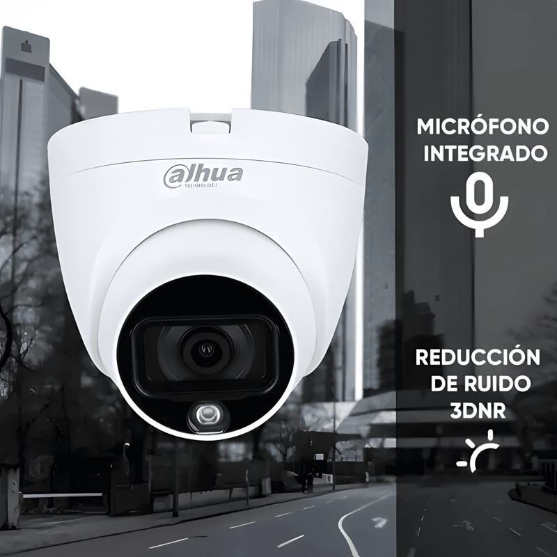 DAHUA HDW1239T1ALEDS5 CAMARA DOMO IP FULL COLOR BLANCA - 4