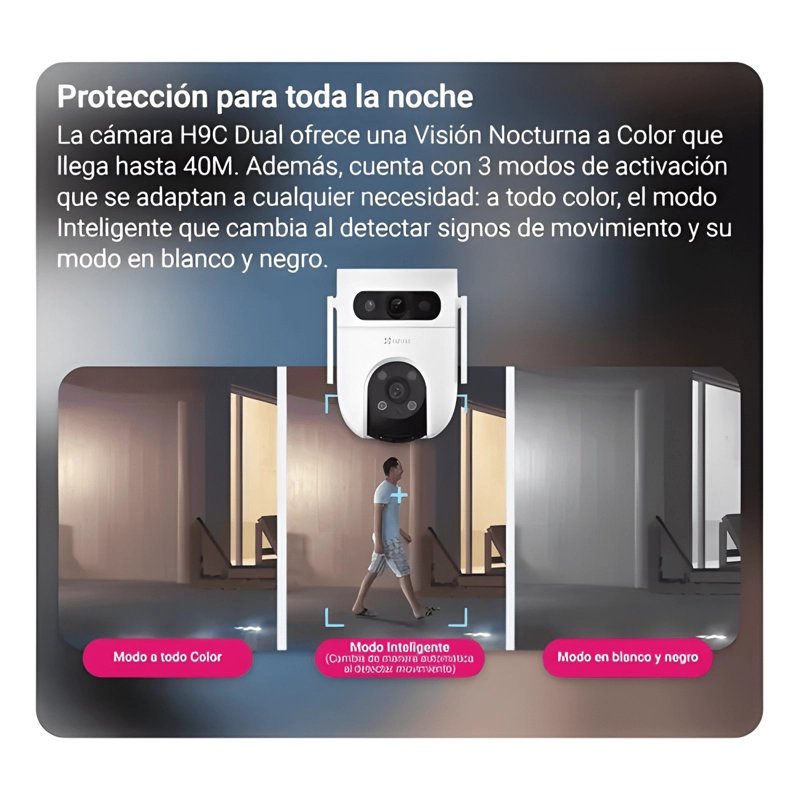 CAMARA DOBLE LENTE 3K 5MP+5MP EZVIZ CS-H9C/10MP BLANCO - 1