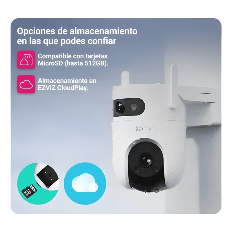 CAMARA DOBLE LENTE 3K 5MP+5MP EZVIZ CS-H9C/10MP BLANCO - 2