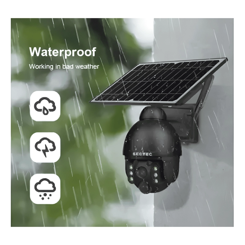 CAMARA VIGILANCIA DE METAL, 4G PANEL SOLAR, INCLUYE CHIP - 2