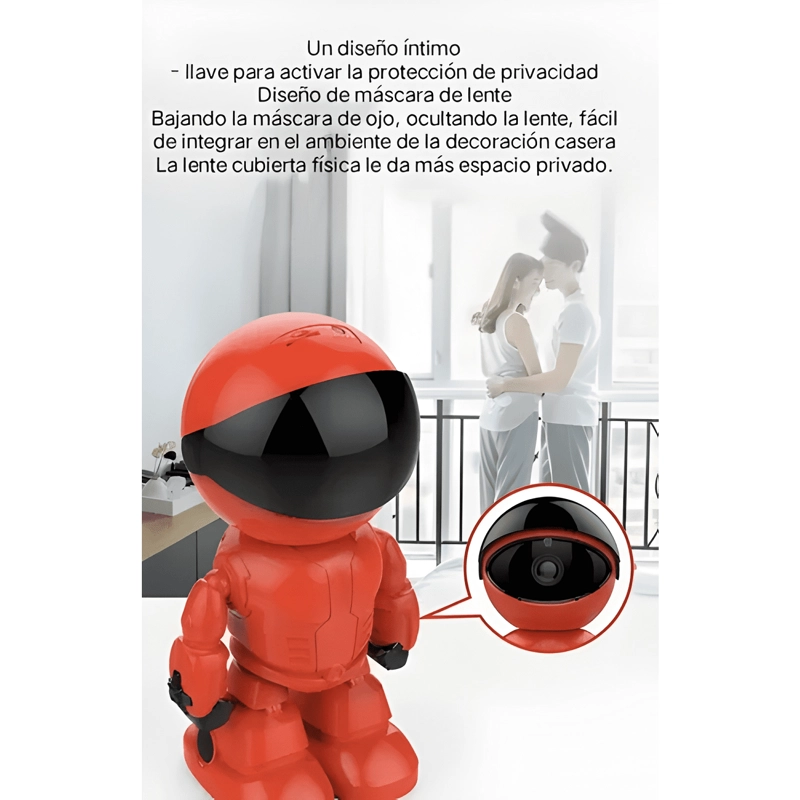 CAMARA ROBOT WIFI 5MP VIGILANCIA ESPIA VISION NOCTURNA GIRA - 4
