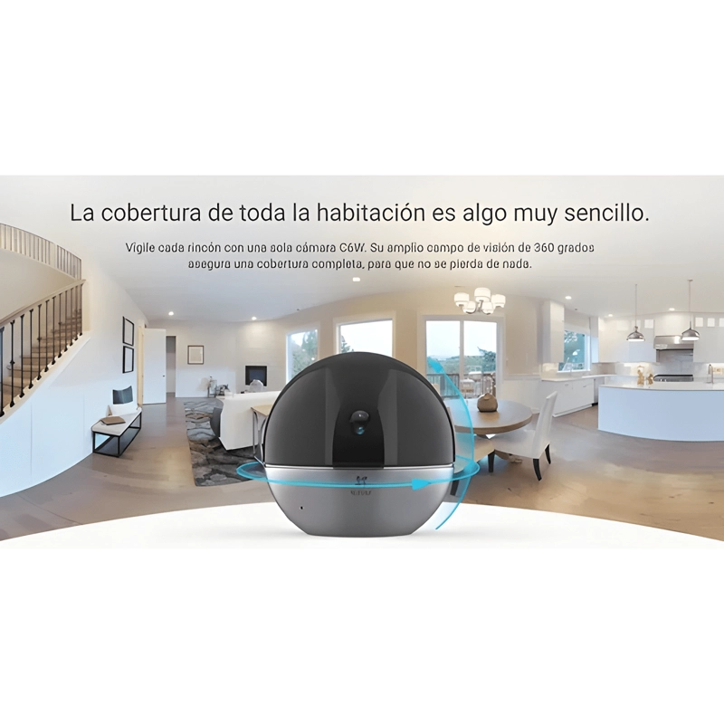 CAMARA WIFI ALEXA/GOOGLE EZVIZ C6W 2K CON RESOLUCION GRIS - 1