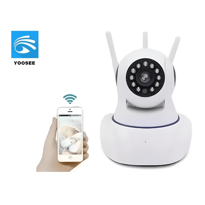 CAMARA ROBOTIZADA 3 ANTENAS IP DE SEGURIDAD CCTV HD - 1