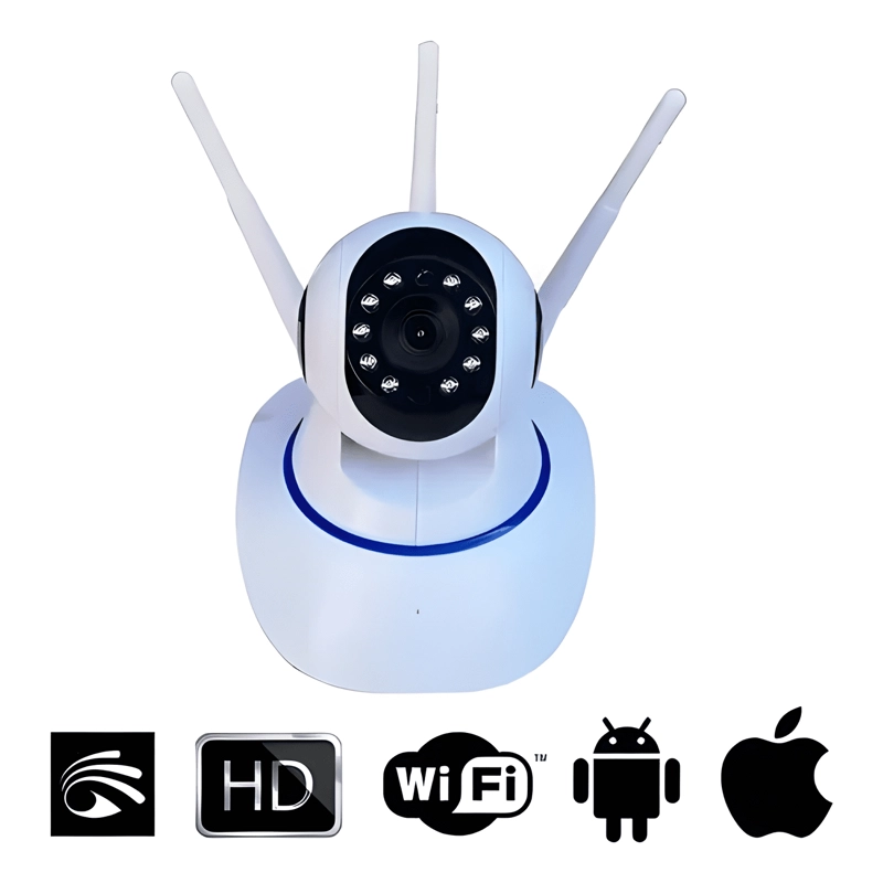 CAMARA ROBOT HD, 3 ANTENAS, WIFI 360, VISION NOCTURNA, VOZ - 2
