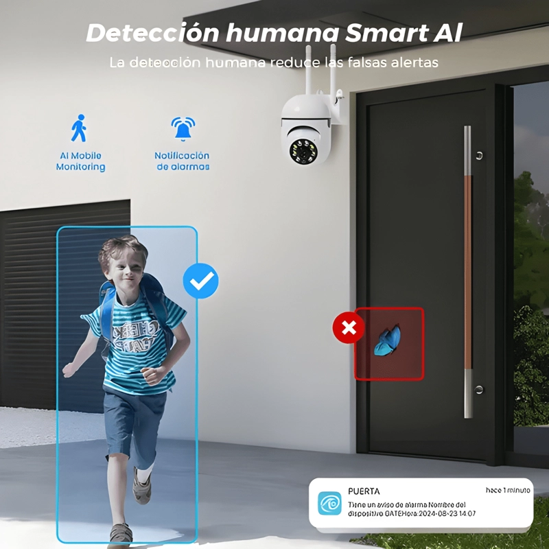 2PCS CAMARA DE SEGURIDAD ANBERX K1 MINI WIFI 4MP HD VISION - 2