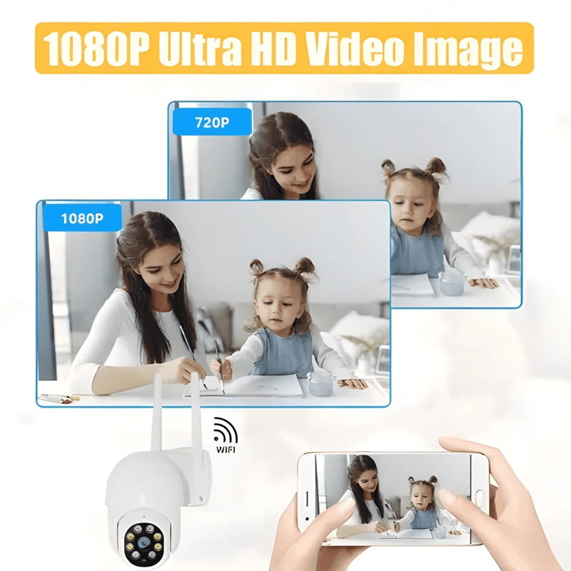 CAMARA MOVIMIENTO IP INFRARROJO IMPERMEABLE WIFI 1080HD - 4