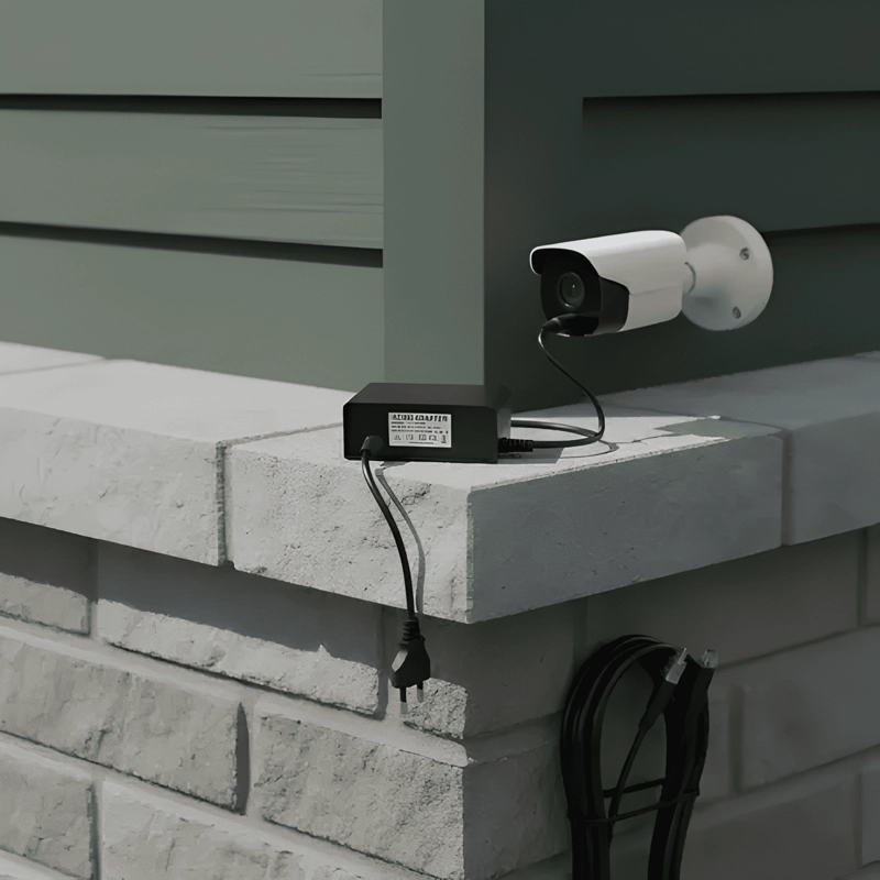 CARGADOR CAMARA SEGURIDAD FUENTE PODER 12V 2A IMPERMEABLE - 4