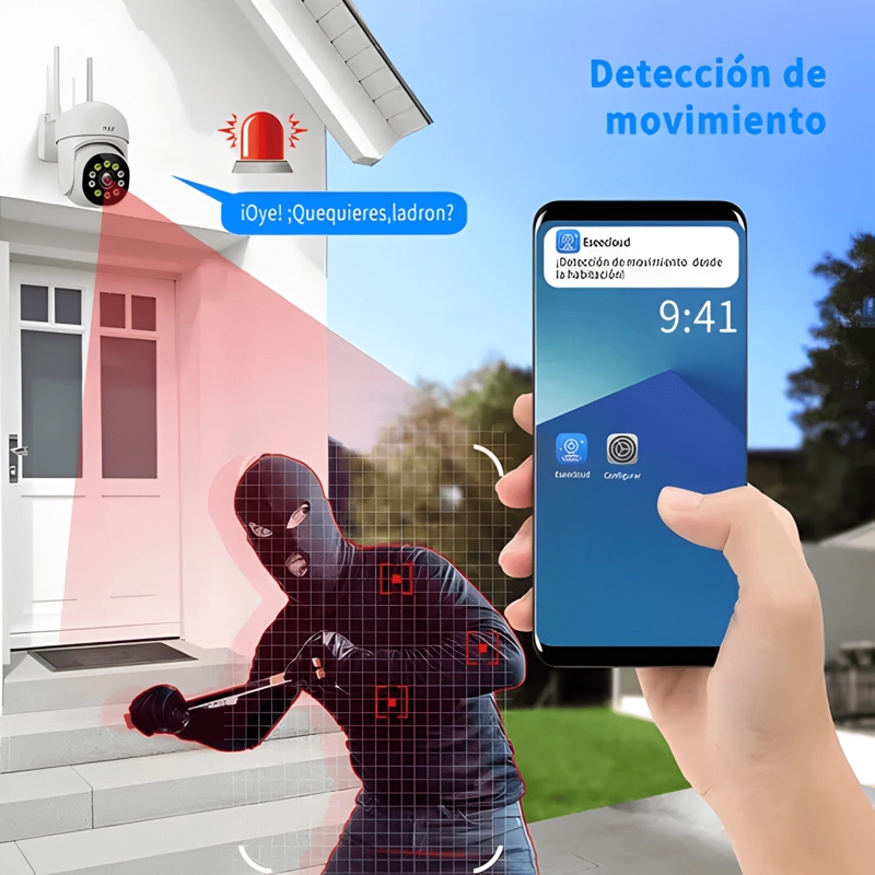 2NLF 4MP CAMARA DE SEGURIDAD EXTERIOR WIFI IP 360 BLANCO - 1