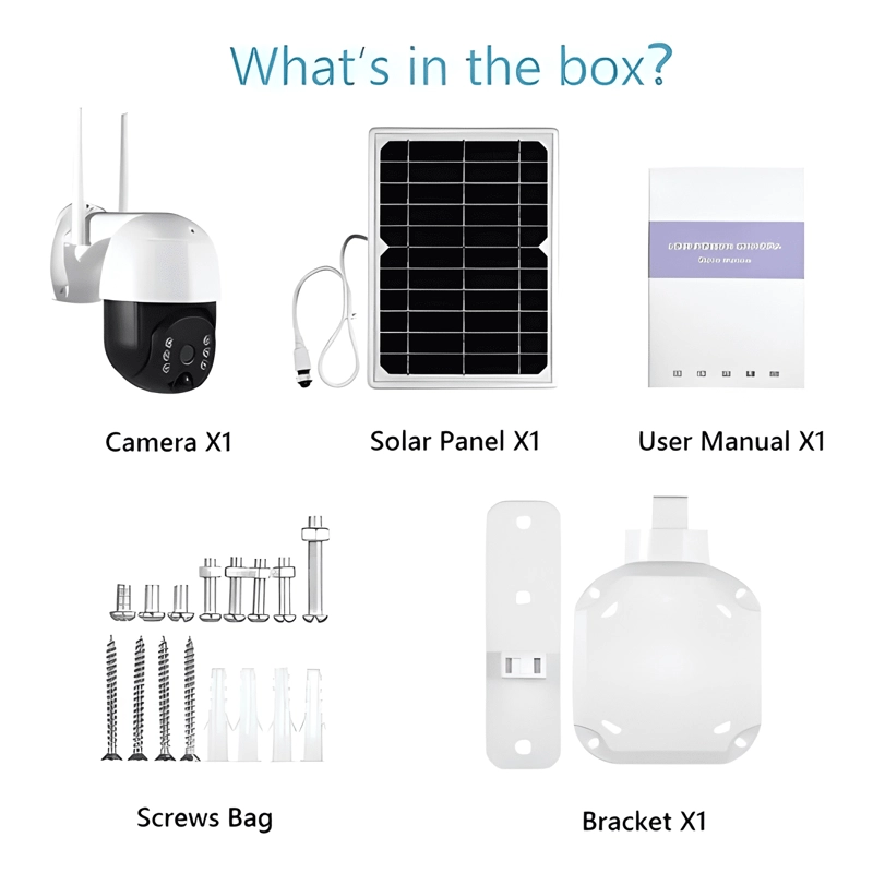 CAMARA IP SOLAR SEGURIDAD WIFI EXTERIOR HD 1080P BLANCO - 4