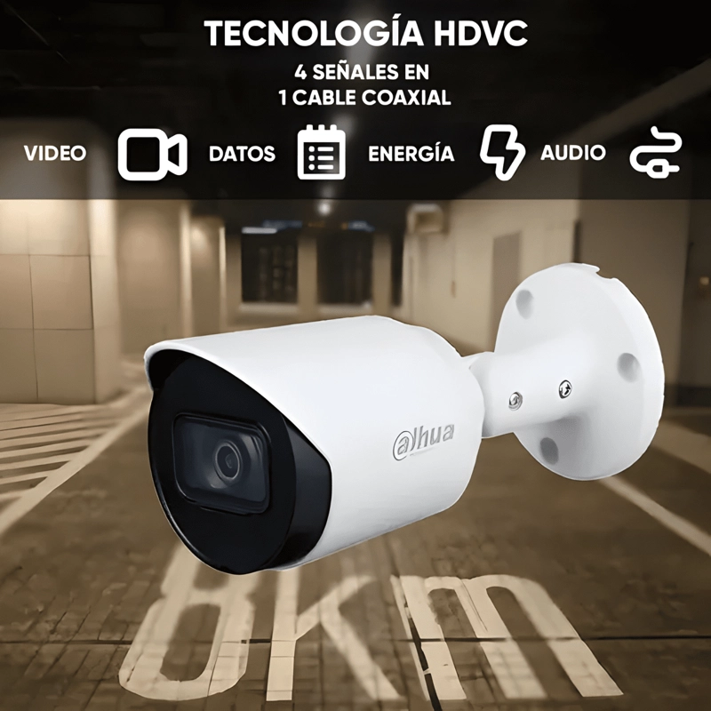CAMARA DAHUA BULLET 2.8MM 5MP HDCVI HFW1500TN BLANCO - 3