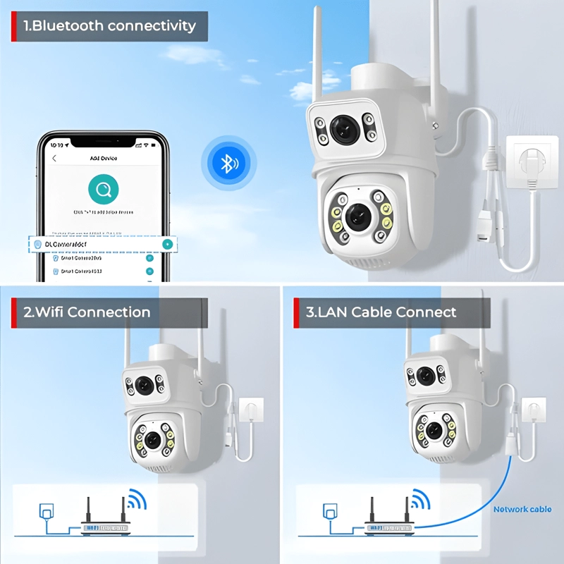 CAMARA DE SEGURIDAD ANBERX A8BQ WIRELESS CON BLANCO - 2