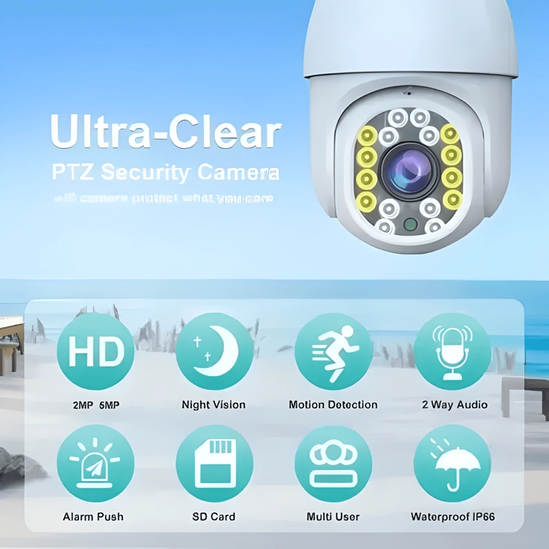 X2 CAMARAS DOMO IP WIFI HD MOTORIZADA NOCTURNA APP YOOSE - 2