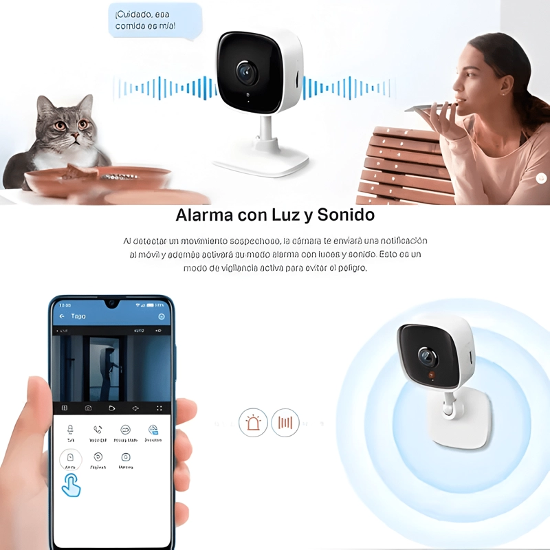 CAMARA WIFI TAPO C110 FULL HD 3MP SEGURIDAD PARA LA BLANCO - 3