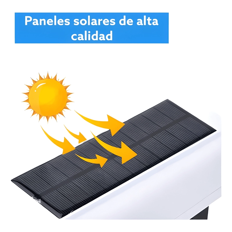 CAMARA SEGURIDAD SOLAR FALSA SENSOR MOVIMIENTOS FOCO BLANCO - 2