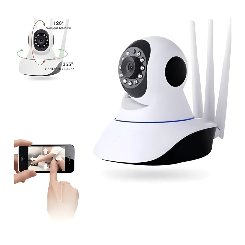 PACK 2 CAMARA IP 3 ANTENAS WIFI NOCTURNA 360 MOTORIZADA - 2