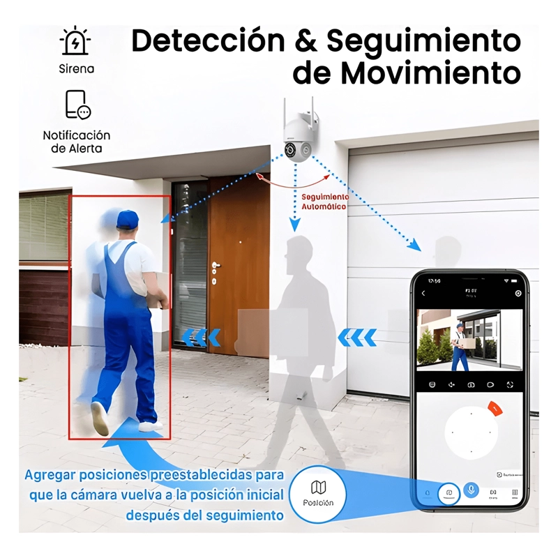 2 CAMARAS IP SMART WIFI INFRARROJO EXTERNO Y INTERNO HD M19 - 3
