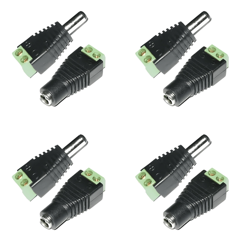 PACK 4 VIDEO BALUN 8MP Y 4 PAR CONECTORES DC - 3
