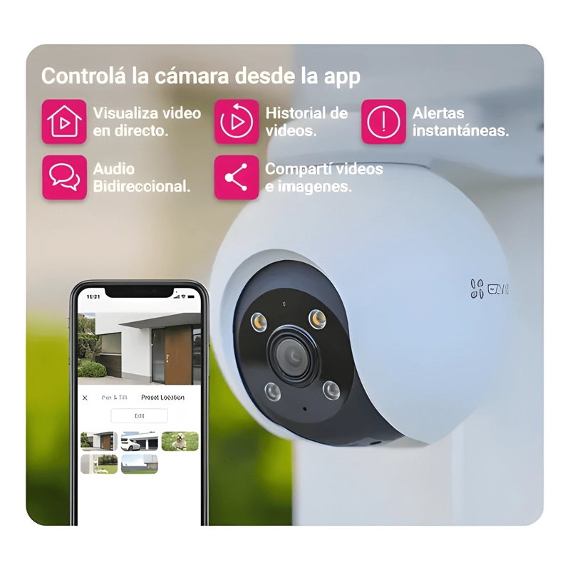 CAMARA DE SEGURIDAD WIFI H8 PRO 3K DETECCION DE PERSONAS / - 3