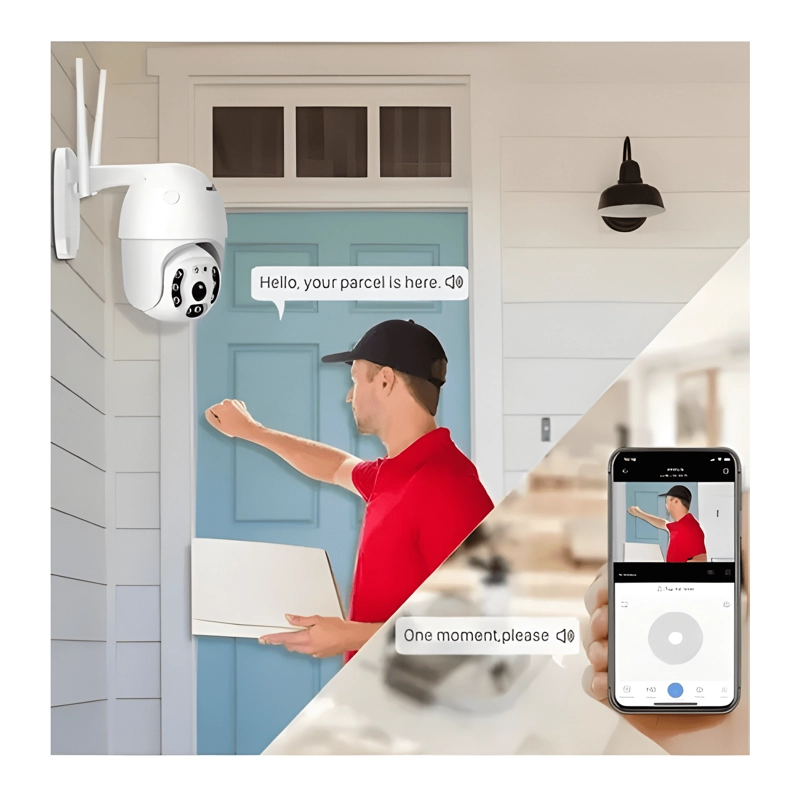 CAMARA SEGURIDAD WIFI HD 1080 EXTERIOR IMPERMEABLE - 1