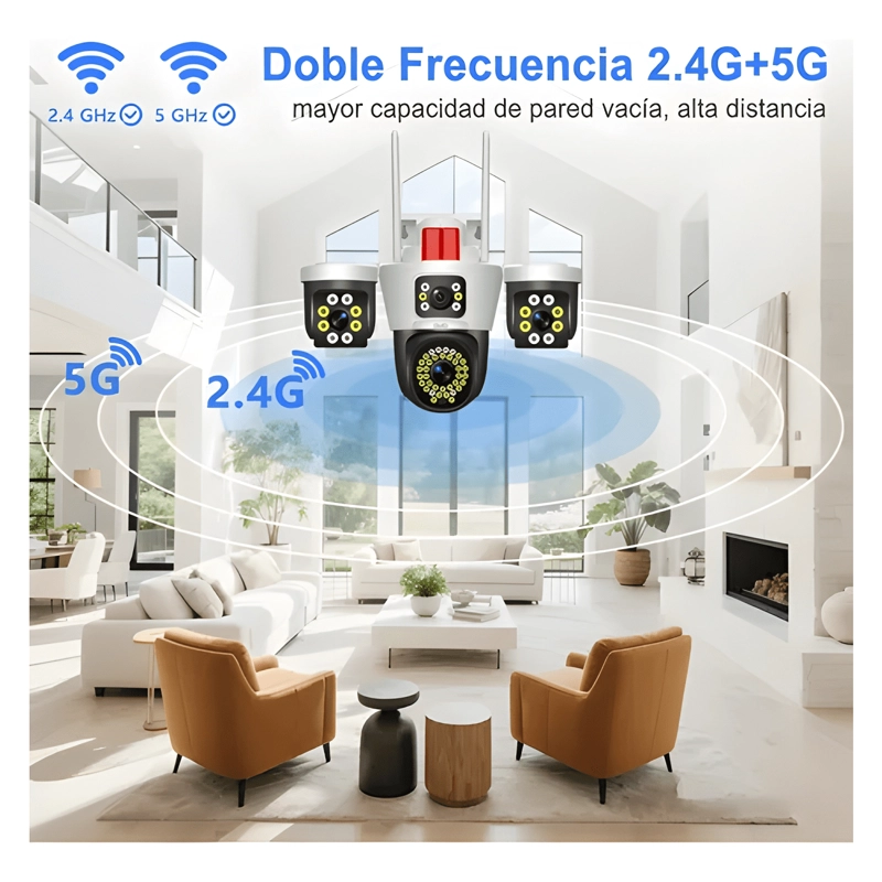 OJO® 5G TRES LENTES CAMARA DE SEGURIDAD 18MP PLUS - 2