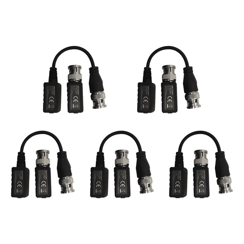 KIT 05 PARES DE BALUN PASIVO HD TVI/CVI/AHD DS-1H18S/E(C) - 1