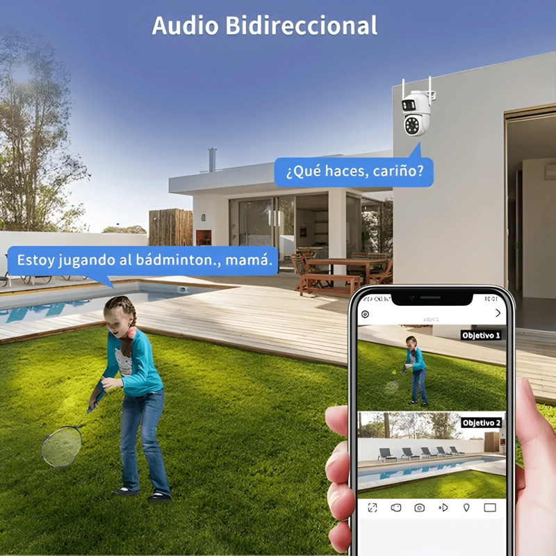 2NLF 10MP CAMARA DE SEGURIDAD EXTERIOR WIFI IP 360° - 2