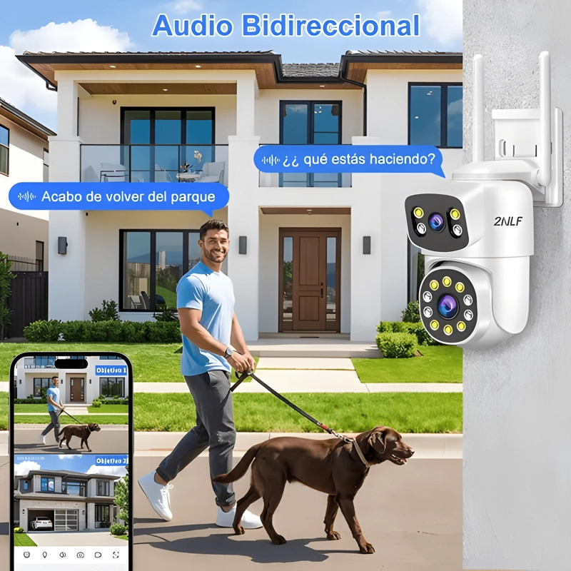 2NLF 10MP CAMARA DE SEGURIDAD EXTERIOR WIFI IP 360° - 3