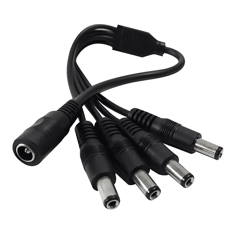 CCTV CABLE PODER SPLITTER 4 SALIDAS + TRANSFORMADOR 12V - 3