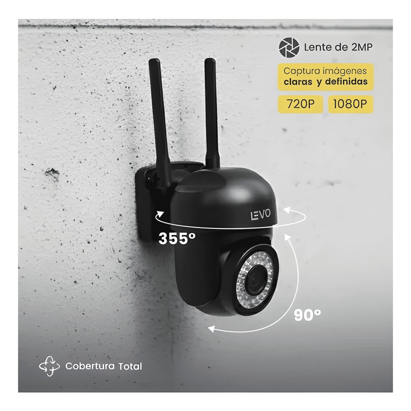 CAMARA DE SEGURIDAD IMPERMEABLE WIFI 5G 2MP GUARDPRO X5 LEVO - 2